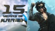 Hrithik Roshan Celebrates 15 Years of Krrish, Hints at Starting Krrish 4 Soon (Watch Video)