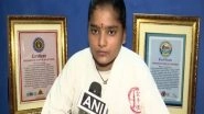 India News | 13-year-old Hyderabad Girl Sets World Record by Breaking 84 Ceramic Tiles in 84 Seconds