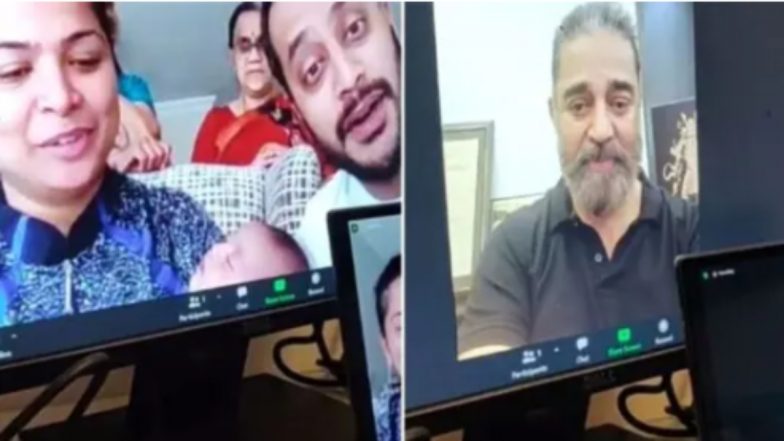 Kamal Haasan Interacts With a Fan Suffering From Brain Cancer Via Video Call