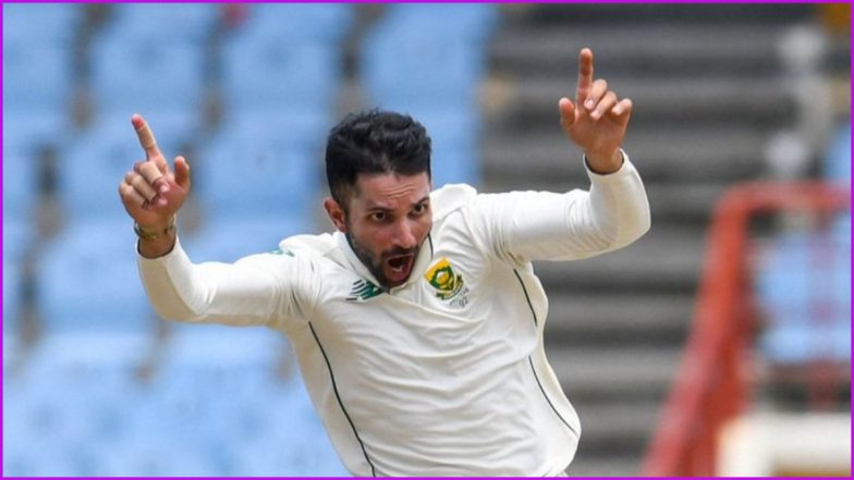 Keshav Maharaj Hat-Trick Video: Watch South African Spinner Achieve Historic Feat Against West Indies