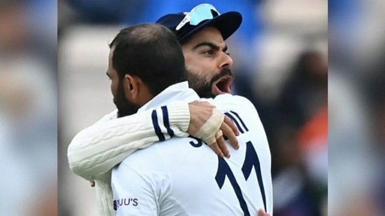 Mohammad Shami Castles BJ Watling With a Stunning Delivery During IND vs NZ WTC Final, Watch Video