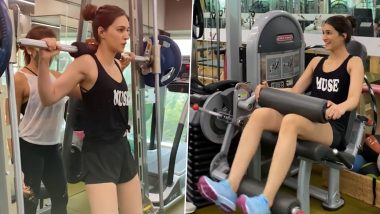 Kriti Sanon Gives a Sneak Peek into Her Leg Workout Session From the Gym (Watch Video)