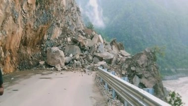 India News | NH-58 Blocked Near Dehradun's Kodiyala Due to Debris, Boulders