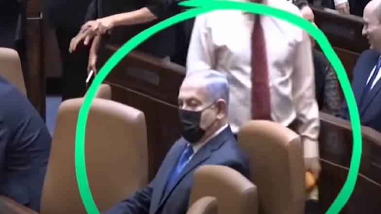 Benjamin Netanyahu Mistakenly Sits in Chair Meant for New Israeli PM Naftali Bennett, Watch Video