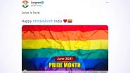 Pride Month 2021: Congress Extends Greetings to LGBTQ Community, Tweets 'Love Is Love'