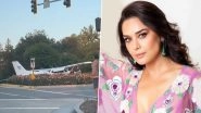 Preity Zinta Shares &lsquo;Once in a Lifetime&rsquo; Experience of Seeing a Plane Landing on the Road in US (Watch Video)