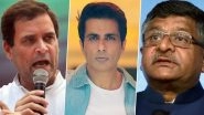Wayanad Internet Connectivity: Rahul Gandhi Writes to Ravi Shankar Prasad Seeking Help; Sonu Sood Promises to Get Mobile Tower Installed