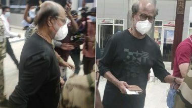 Rajinikanth Spotted At The Airport Leaving For The US To Get A Routine Health Check-Up (Watch Video)