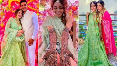 Sana Sayyad and Imaad Shamsi’s Pre-Wedding Festivities Begin; Divya Drishti Actress Looks Pretty at Her Mehendi Ceremony!