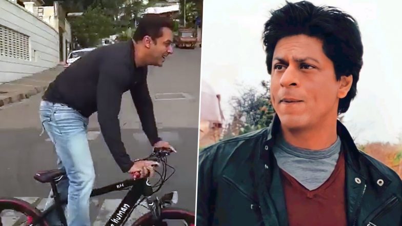 World Bicycle Day: Salman Khan Yells 'Shah Rukh Khan' Outside Mannat While Riding His Bicycle In This Throwback Video