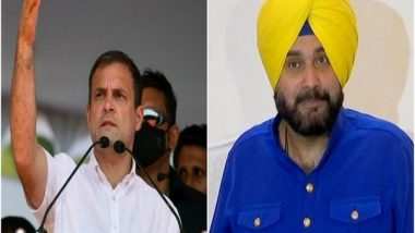 India News | Punjab Congress Crisis: Navjot Singh Sidhu Meets Rahul Gandhi in Delhi