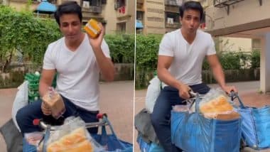 Sonu Sood Shares a Video of Himself Selling Bread and Eggs, Urges All To Support Small Businesses!