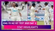ENG vs NZ 1st Test 2021 Day 2 Stat Highlights: Devon Conway Shines With Double Century On Debut