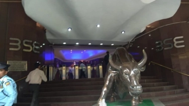 Business News | Sensex Gains 222 Points, Private Banks Surge