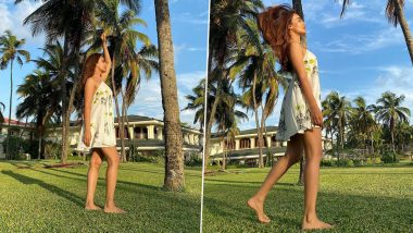 Surbhi Jyoti's Easy-Breezy White Halter-Neck Floral Dress Is Perfect for Your Summer Wardrobe (View Photos)