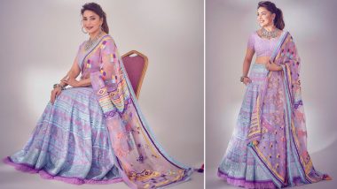 Yo or Hell No? Madhuri Dixit's Lavender Lehenga Choli by Sukriti & Aakriti