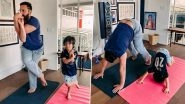 Taimur Ali Khan Follows Daddy Saif Ali Khan&rsquo;s Asana Poses on International Yoga Day 2021 and It&rsquo;s Adorable!