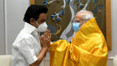 Tamil Nadu CM MK Stalin Meets PM Narendra Modi, Seeks More COVID-19 Vaccine Doses for State