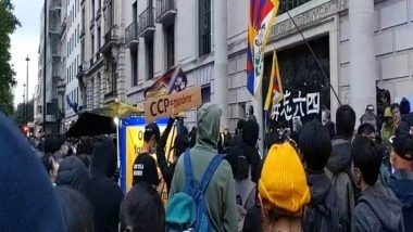 World News | Thousands Gather at Chinese Embassy in London to Mark June 4th Massacre at Tiananmen Square