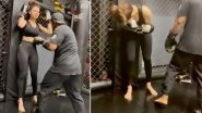 Urvashi Rautela Shares Training Video of Getting Punches in the Gut &ndash; WATCH