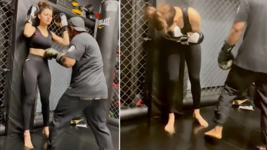 Urvashi Rautela Shares Training Video of Getting Punches in the Gut – WATCH