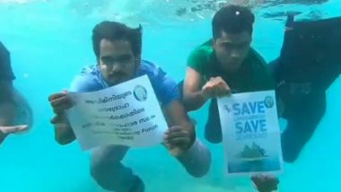 Underwater Protests, 12 Hours Fast by Residents of Lakshadweep Demanding Recall of Administrator Praful Khoda Patel