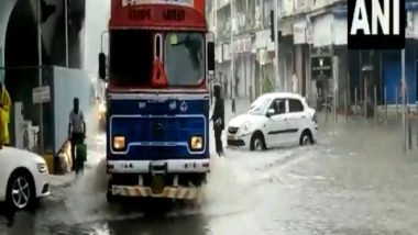 India News | Heavy Rains in Mumbai Cause Waterlogging, Traffic Snarls