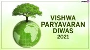 World Environment Day 2021 Images & Vishwa Paryavaran Diwas HD Wallpapers For Free Download Online: Celebrate WED With WhatsApp Sticker Messages and Greetings
