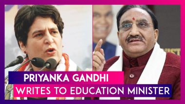 Priyanka Gandhi Writes To Education Minister Against Holding Offline Class 12 Board Exam
