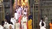 India News | CJI Ramana Offers Prayers at Lord Balaji Temple in Andhra's Tirumala