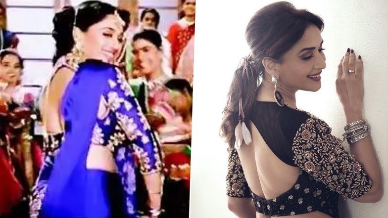 Madhuri Dixit's Black Choli Is Giving Us Major Didi Tera Devar Deewana Vibes From Hum Aapke Hain Koun! (View Pic)