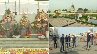 Deba Snana Purnima: Celebrations Begin at Puri's Jagannath Temple Without Devotees, See Pics