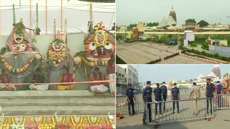 Deba Snana Purnima: Celebrations Begin at Puri's Jagannath Temple Without Devotees, See Pics