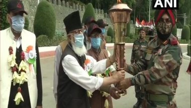 India News | 'Swarnim Vijay Varsh': JK Light Infantry Receives 'Victory Flame' in Commemoration of 1971 India-Pak War