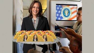 Kamala Harris Served Tacos With Her Picture to Journalists On Board Air Force Two? Fake Post Goes Viral; Here's The Truth Behind The Image