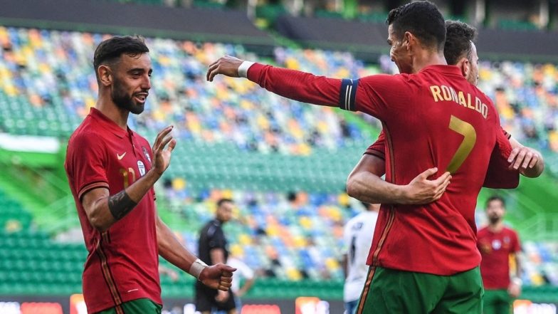 Portugal 2-0 North Macedonia, World Cup Qualifiers: Bruno Fernandes Nets Brace To Secure Qatar 2022 Berth (Watch Goal Video Highlights)