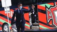 Cristiano Ronaldo, Bruno Fernandes Reach Budapest With Team Portugal for Their Euro 2020 Match Against Hungary (Watch Video, See Pics)