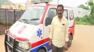 India News | Andhra Sarpanch Buys Rs 4 Lakh Ambulance with Own Money to Aid Villagers