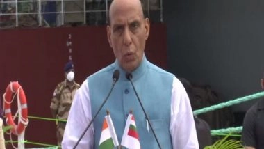 India News | Indigenous Aircraft Carrier Commissioning to Be Befitting Tribute to 75 Years of India's Independence, Says Rajnath