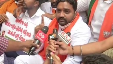 India News | Hyderabad: BJYM Holds Protest Against TRS Govt over Rising Unemployment