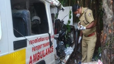 India News | 3 Killed After Ambulance Hits Tree in Kerala's Kannur District