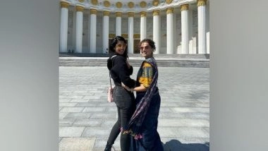 Entertainment News | Taapsee Pannu Channels Her Love for Saree in Moscow