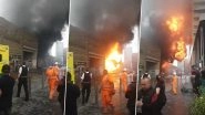 Massive Fire Breaks Out Near London's Elephant and Castle Rail Station (Watch Video)