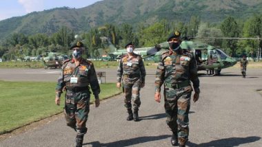 Indian Army Chief General MM Naravane Reviews Security Situation in Kashmir