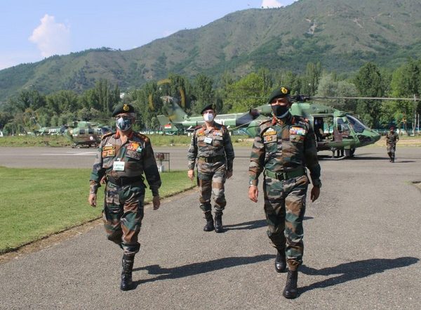 Indian Army Chief General MM Naravane Reviews Security Situation in Kashmir