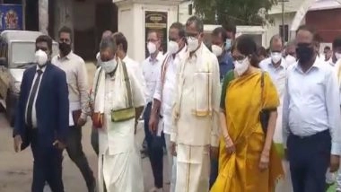 India News | CJI NV Ramana, Wife Visit Andhra's Srisailam Temple