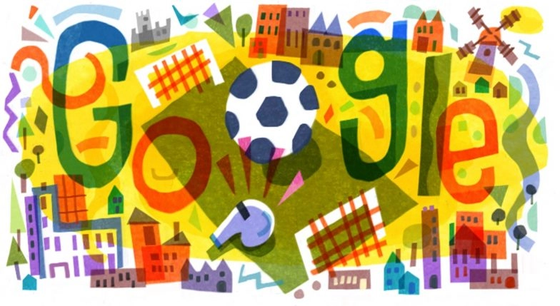 Google Doodle Brings Colourful Artwork for EURO 2020