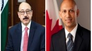 World News | Foreign Secretary Shringla Extends Wishes to Canadian Envoy Nadir Patel as He Departs from India