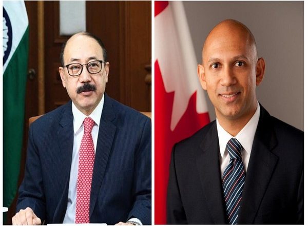 World News | Foreign Secretary Shringla Extends Wishes to Canadian Envoy Nadir Patel as He Departs from India