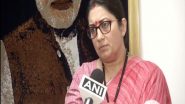 India News | WB Post-poll Violence: Smriti Irani Slams Mamata Banerjee for 'watching People Die'